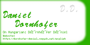 daniel dornhofer business card